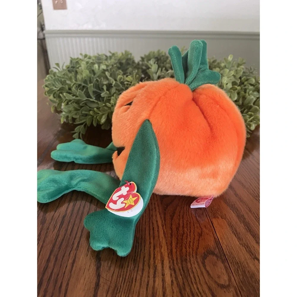 Ty Large Plush Beanie Original Buddy - PUMKIN' the Pumpkin Beanie Baby 1999